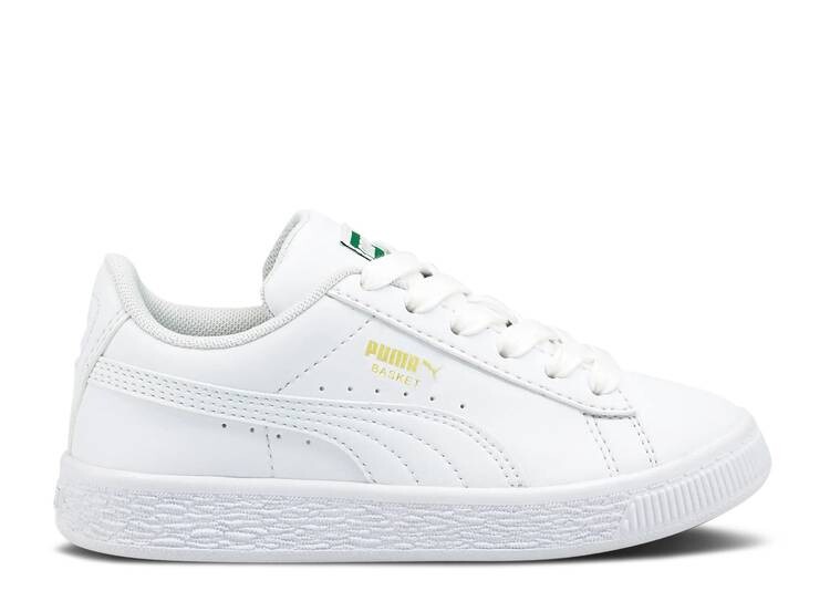 

Кроссовки Puma BASKET CLASSIC 21 LITTLE KID 'TRIPLE WHITE', белый