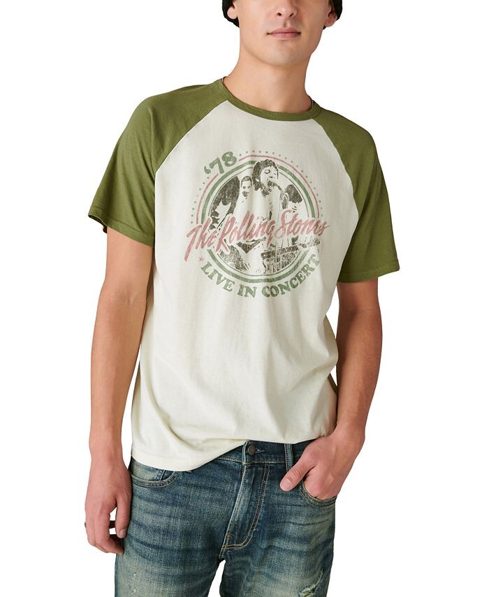 

Футболка с короткими рукавами Rolling Stones 78 Tour Lucky Brand, белый