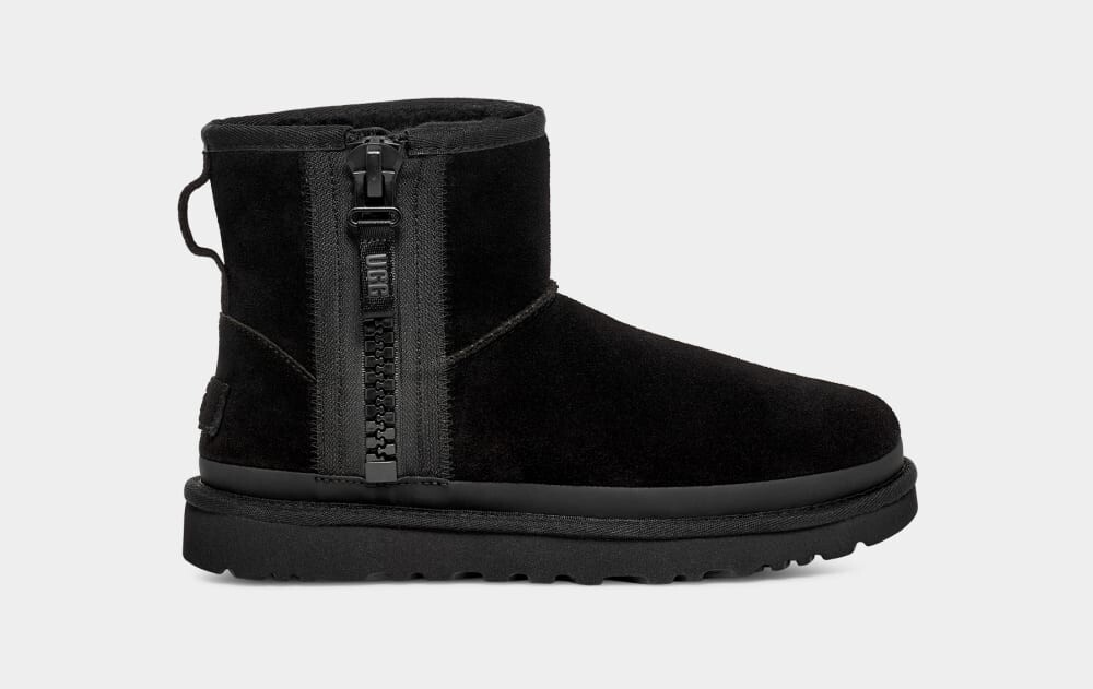 

Сапоги Classic Mini Zipper Tape Logo UGG, черный