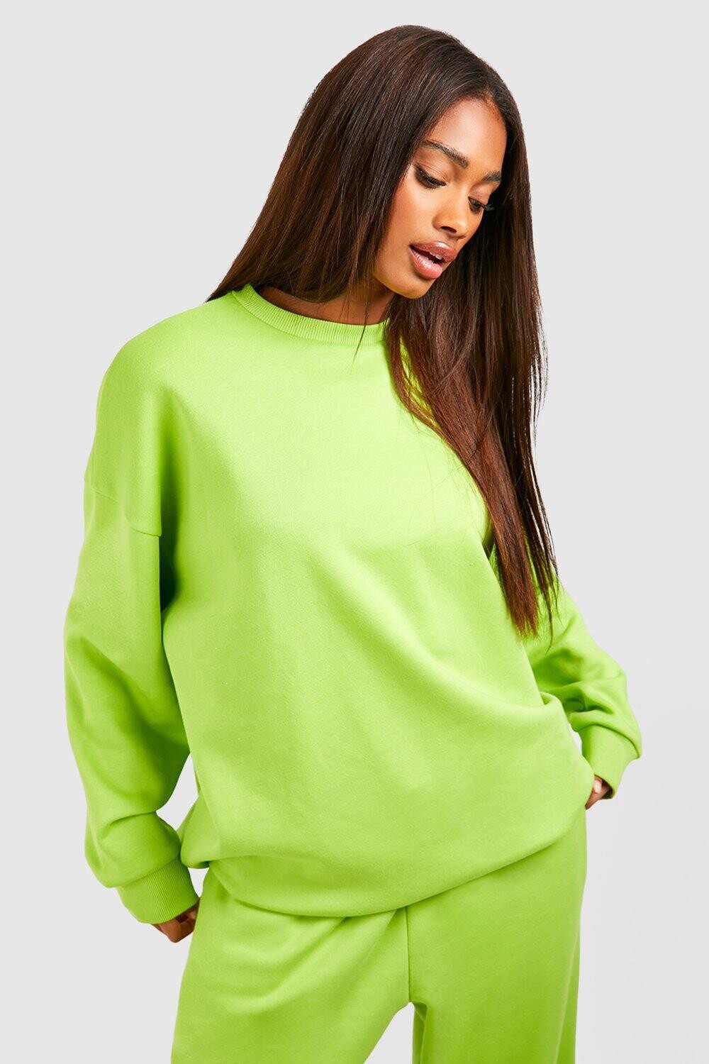 

Базовый свитер оверсайз Boohoo, лаймовый
