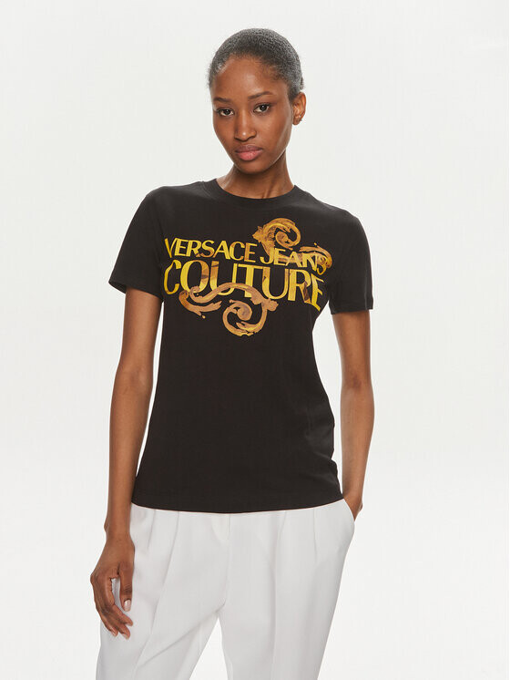 

Футболка узкого кроя Versace Jeans Couture, черный