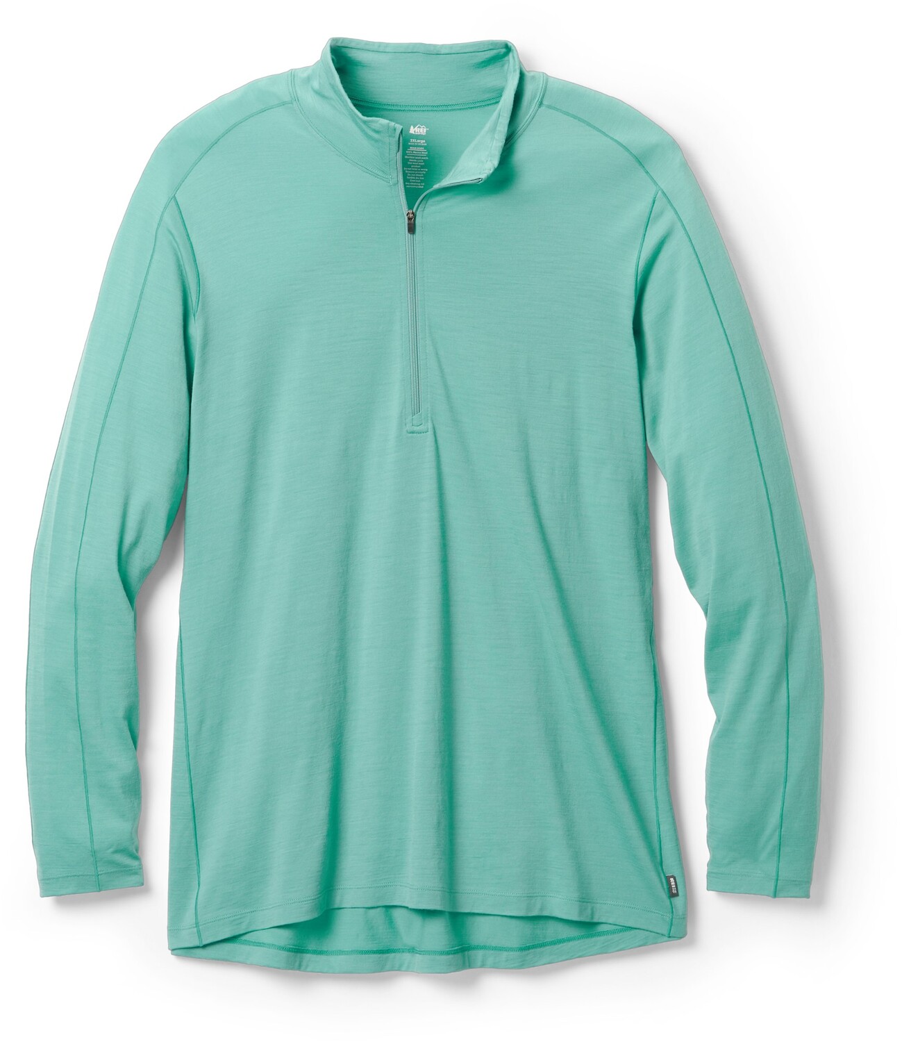 

Базовый слой Merino 185 с длинными рукавами и полумолнией — женские размеры больших размеров REI Co-op, зеленый