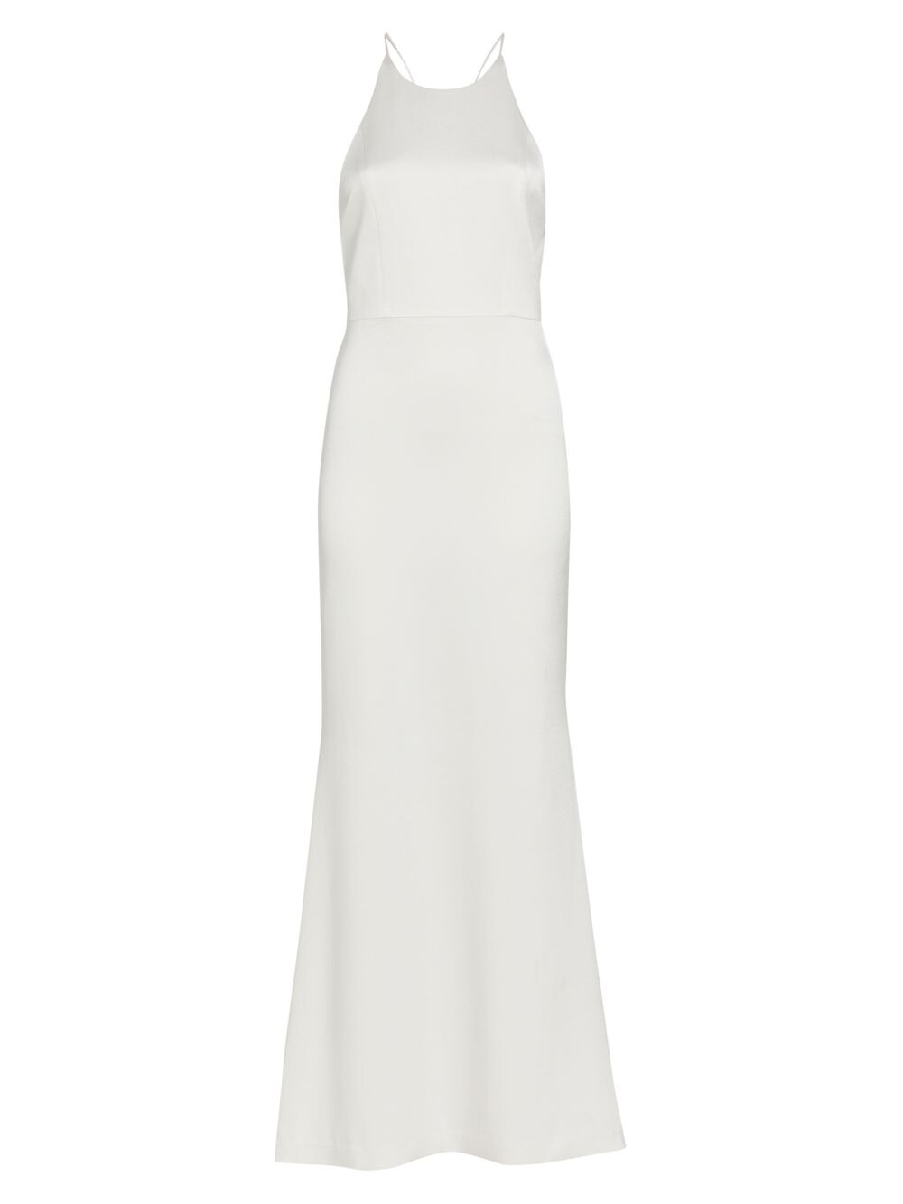 

Атласное платье без рукавов Samia Alice + Olivia, белый