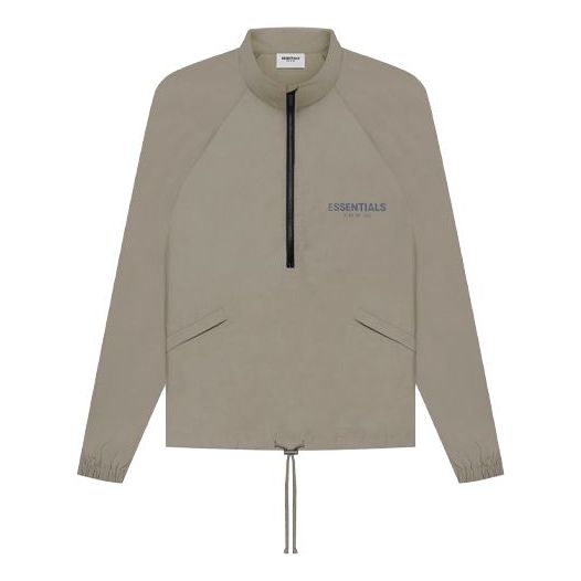 Куртка Fear of God Essentials SS21 Half Zip Track Jacket Taupe