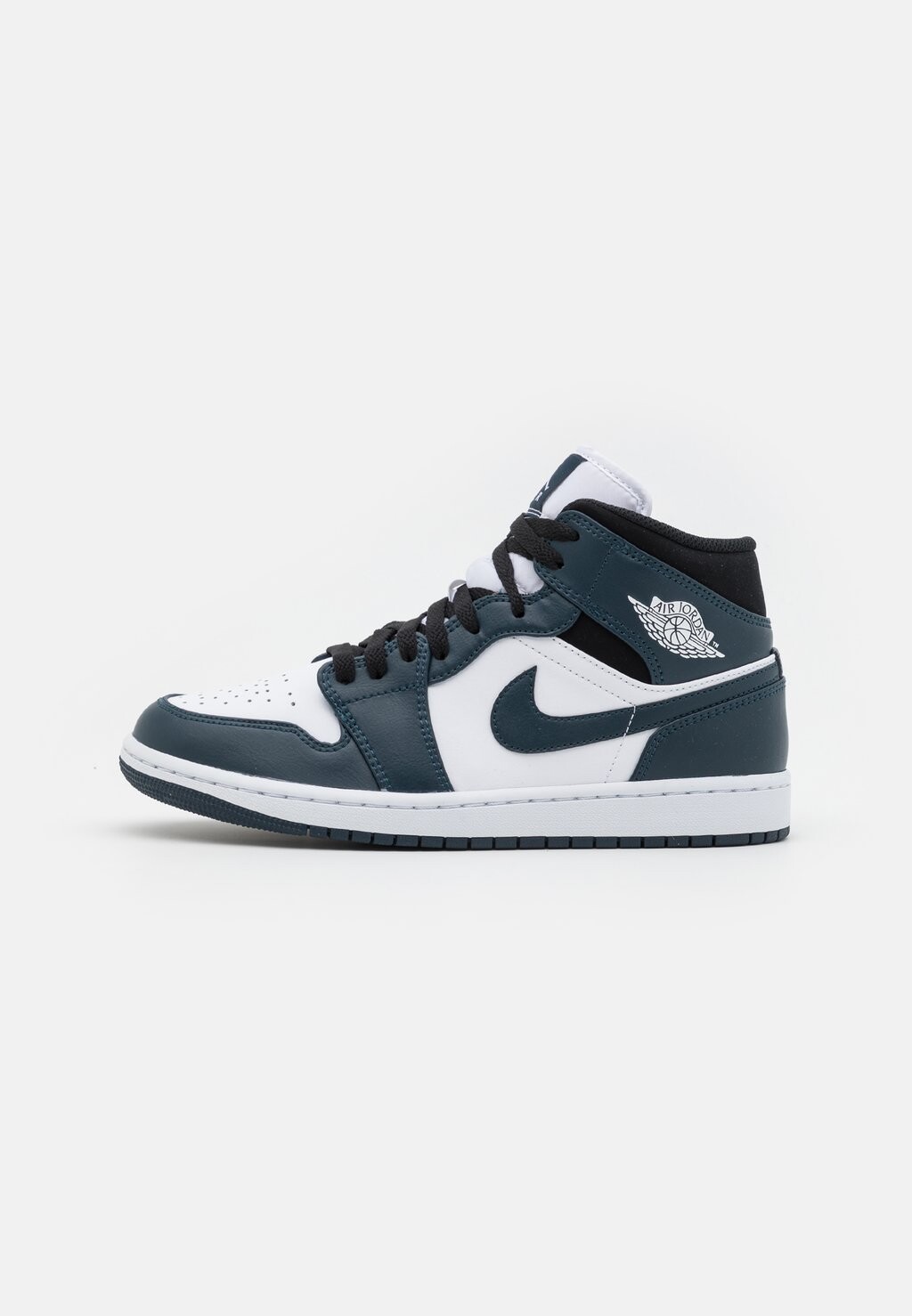 Высокие кроссовки Jordan Air Jordan 1 Mid, темно-синий / белый кроссовки jordan point lane white riftblue pollen armory navy