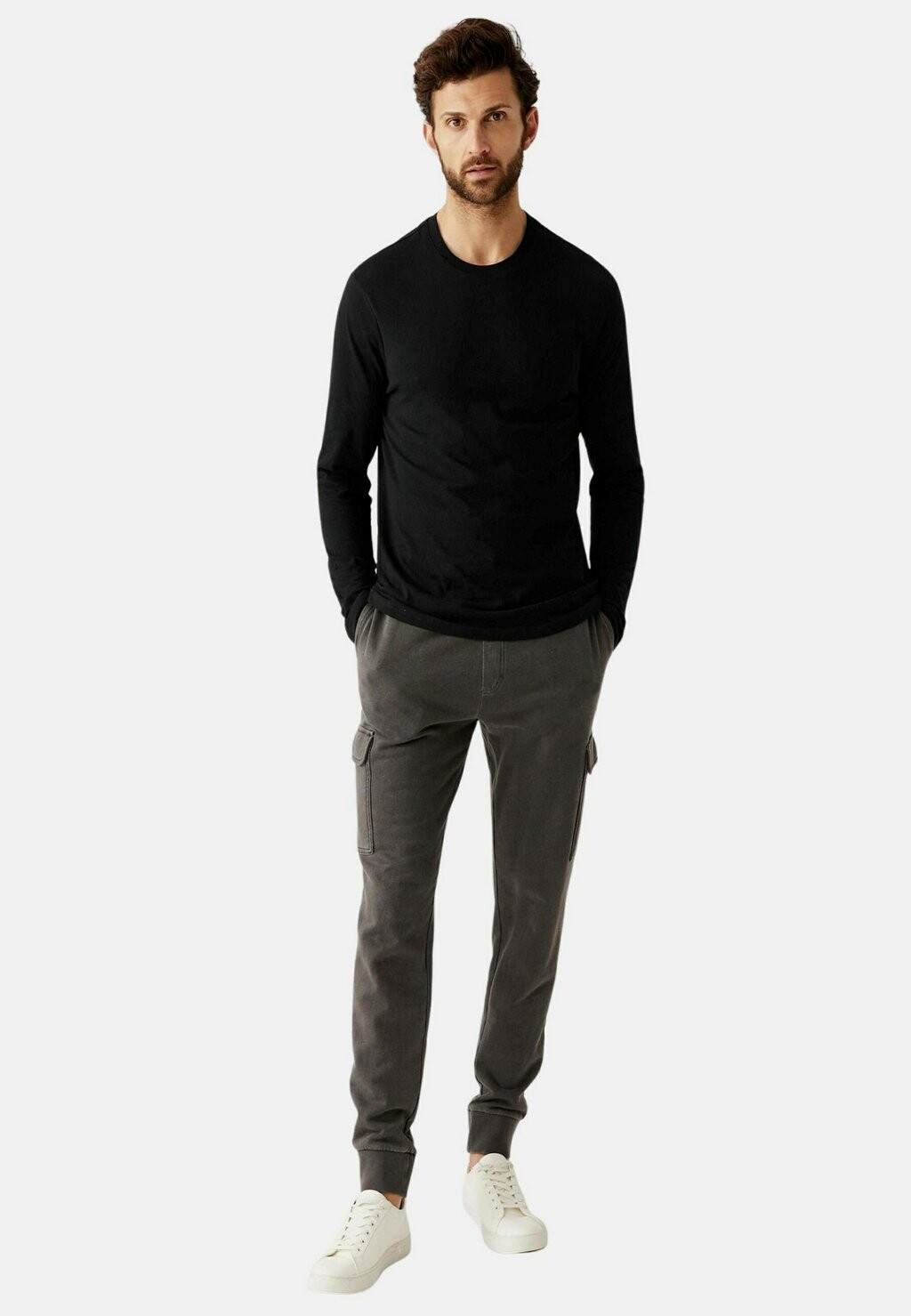 

Топ 2Pk Pure Cotton Long Sleeve Marks & Spencer, цвет black mix