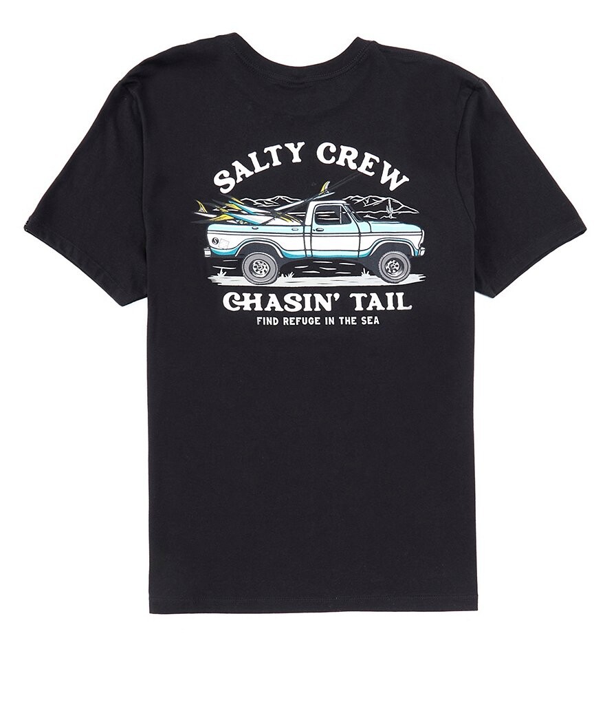 

Футболка для бездорожья Salty Crew с короткими рукавами, черный