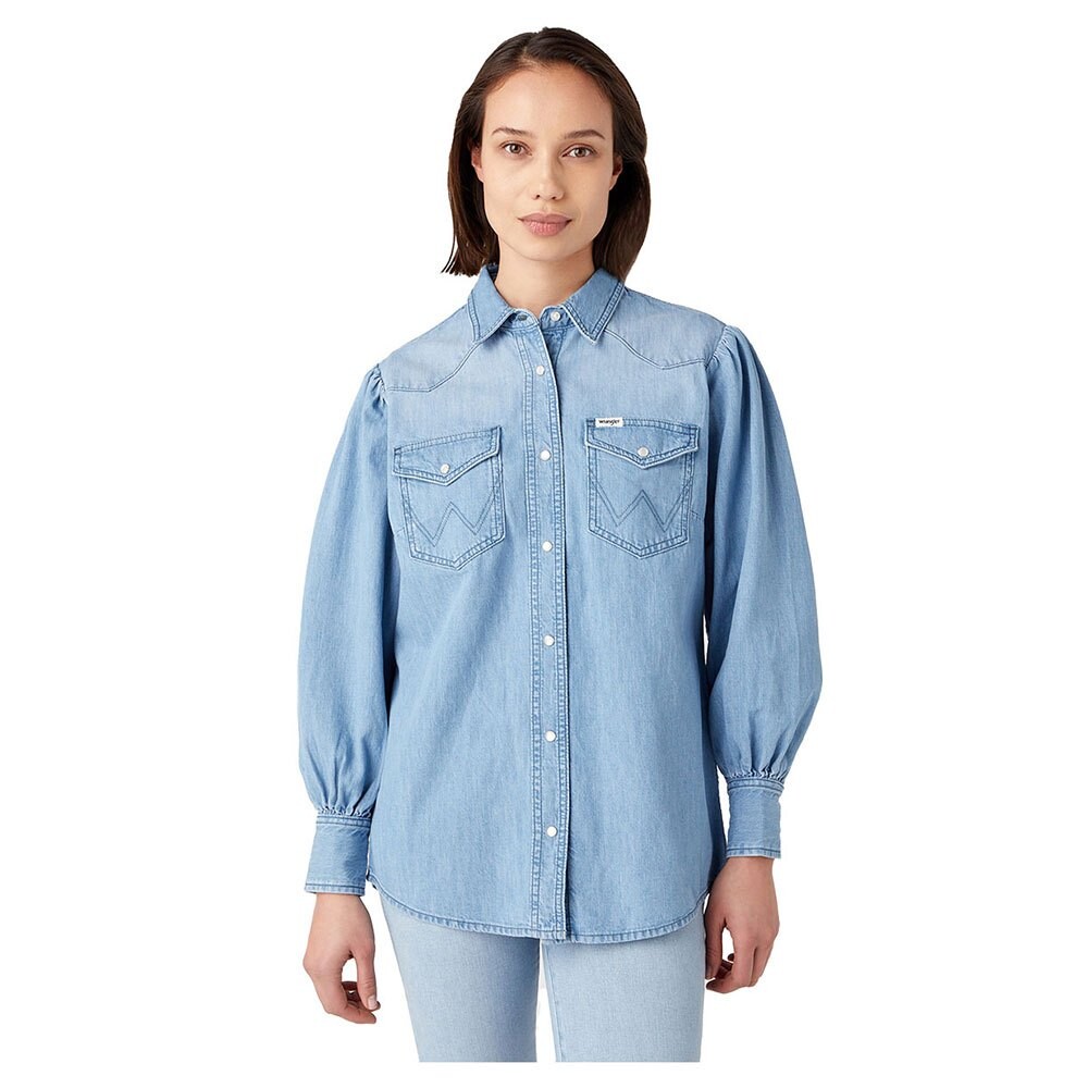 

Рубашка с длинным рукавом Wrangler Balloon, синий