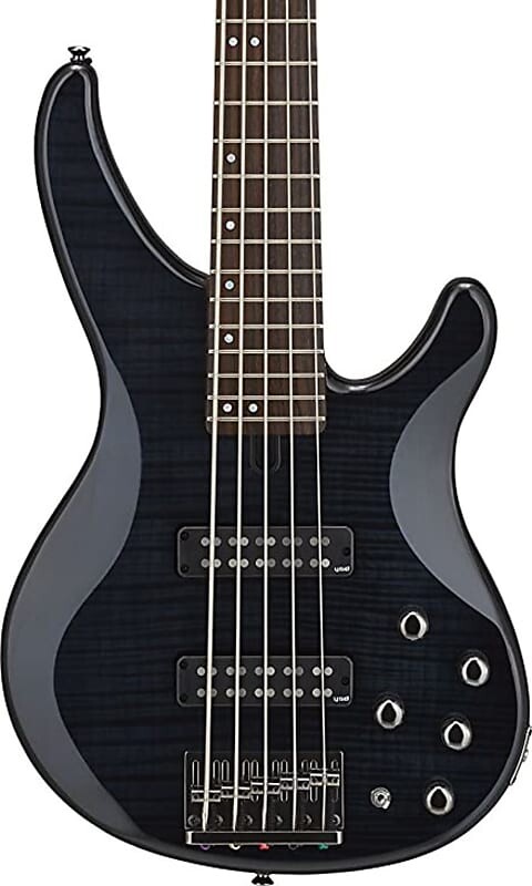 Басс гитара Yamaha TRBX605FM 5-String Bass Guitar, Flamed Maple, Translucent Black