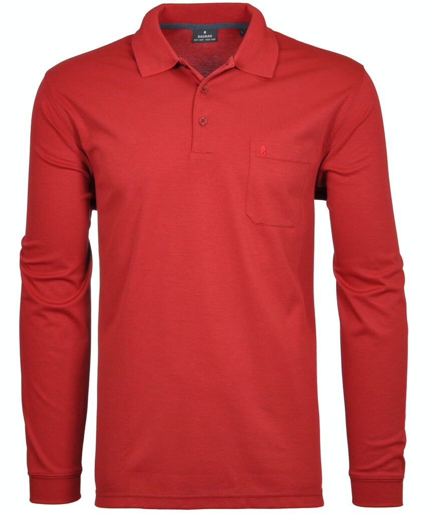 

Поло Ragman Langarm T Shirt, красный