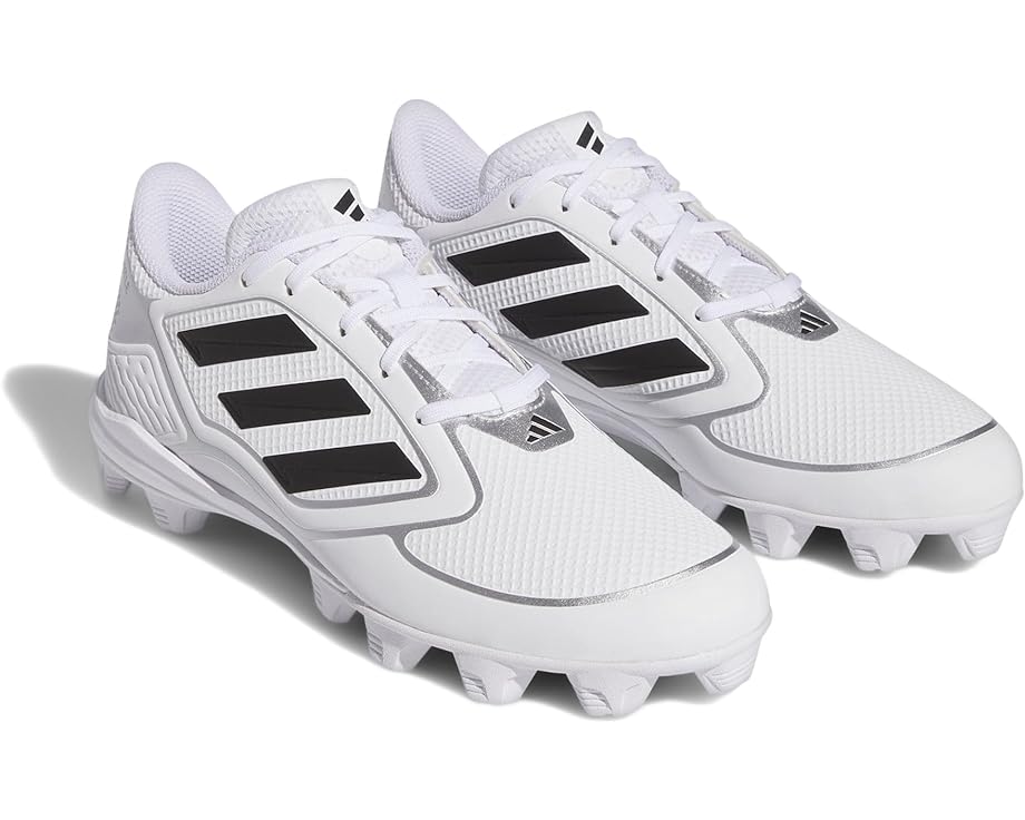 Кроссовки adidas Purehustle 3 Mid, цвет Footwear White/Core Black/Silver Metallic