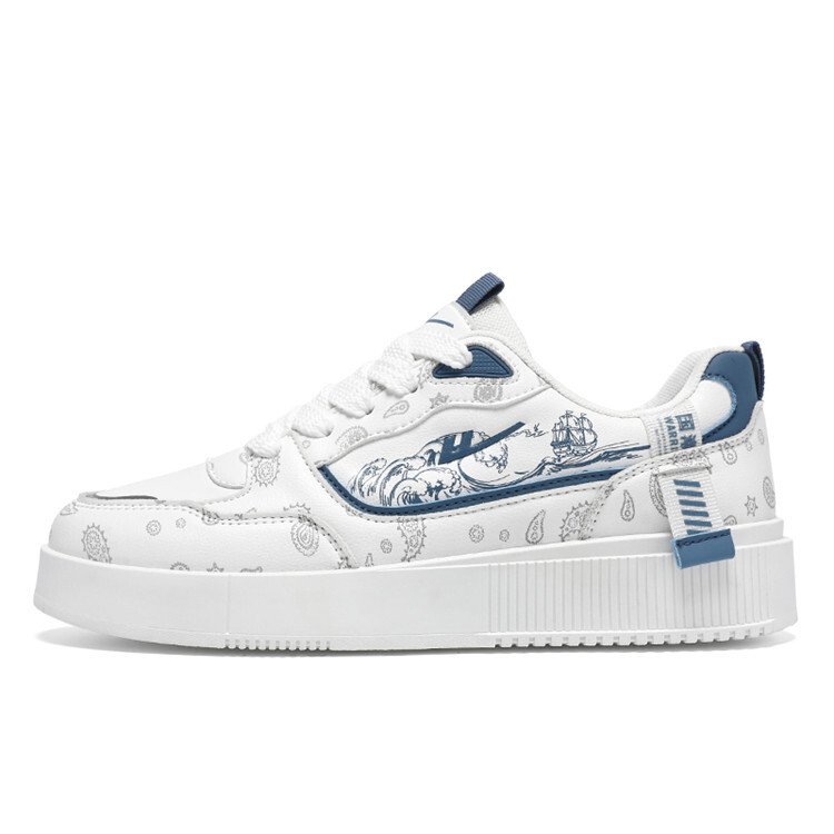 

Кроссовки WARRIOR Skateboarding Shoes Men Low-top, белый/зеленый