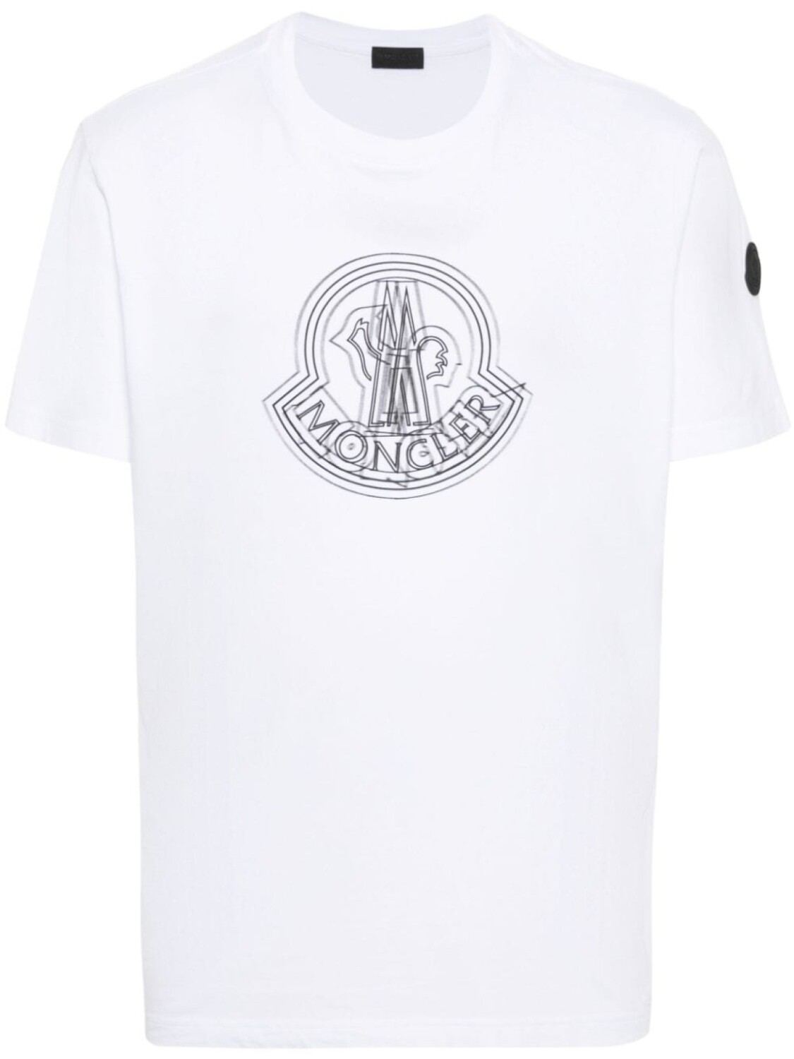 

Moncler футболка с логотипом, белый
