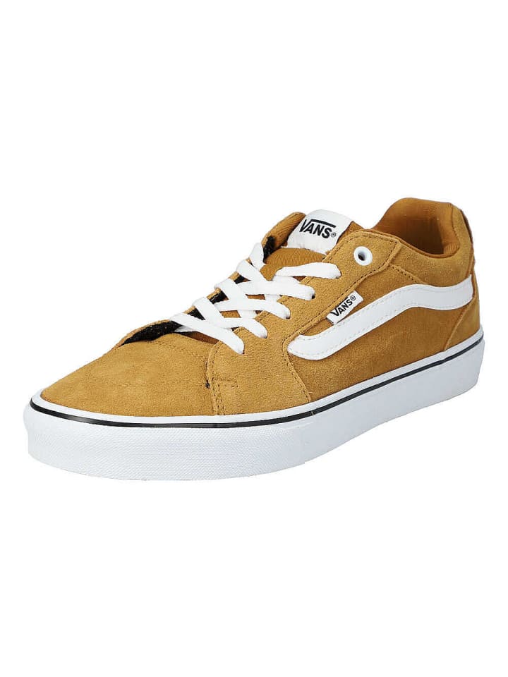 

Кроссовки на шнуровке Vans, цвет golden brown/white