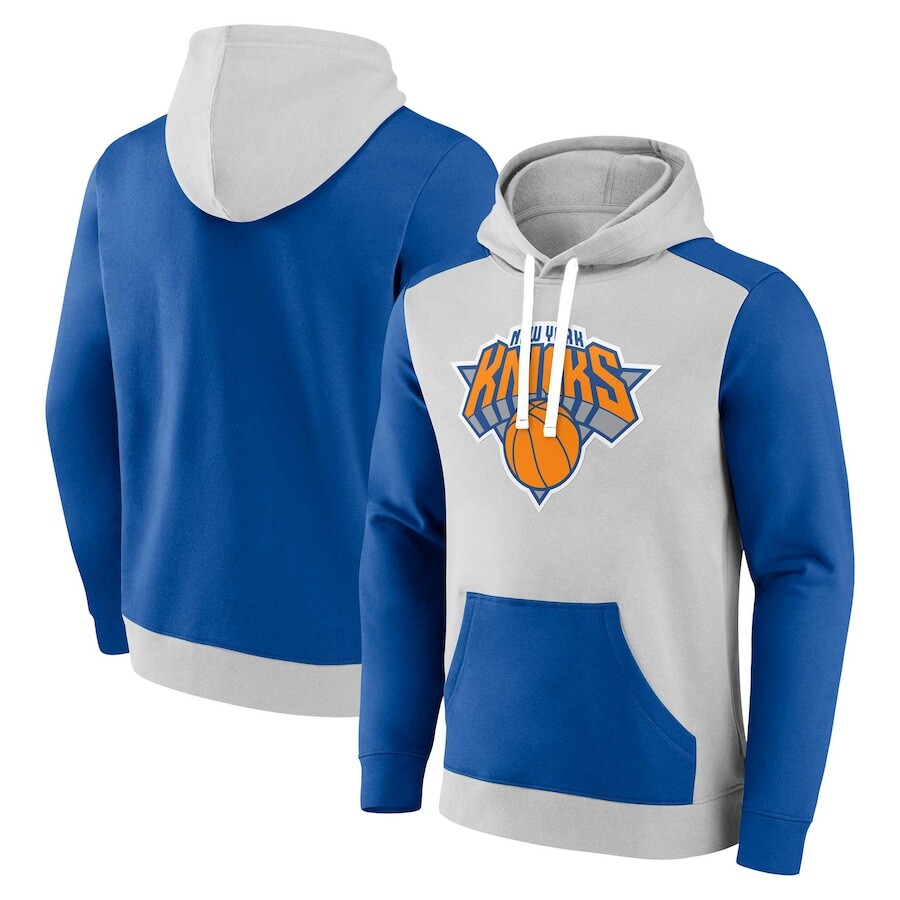 

Пуловер с капюшоном Fanatics Branded New York Knicks, серый