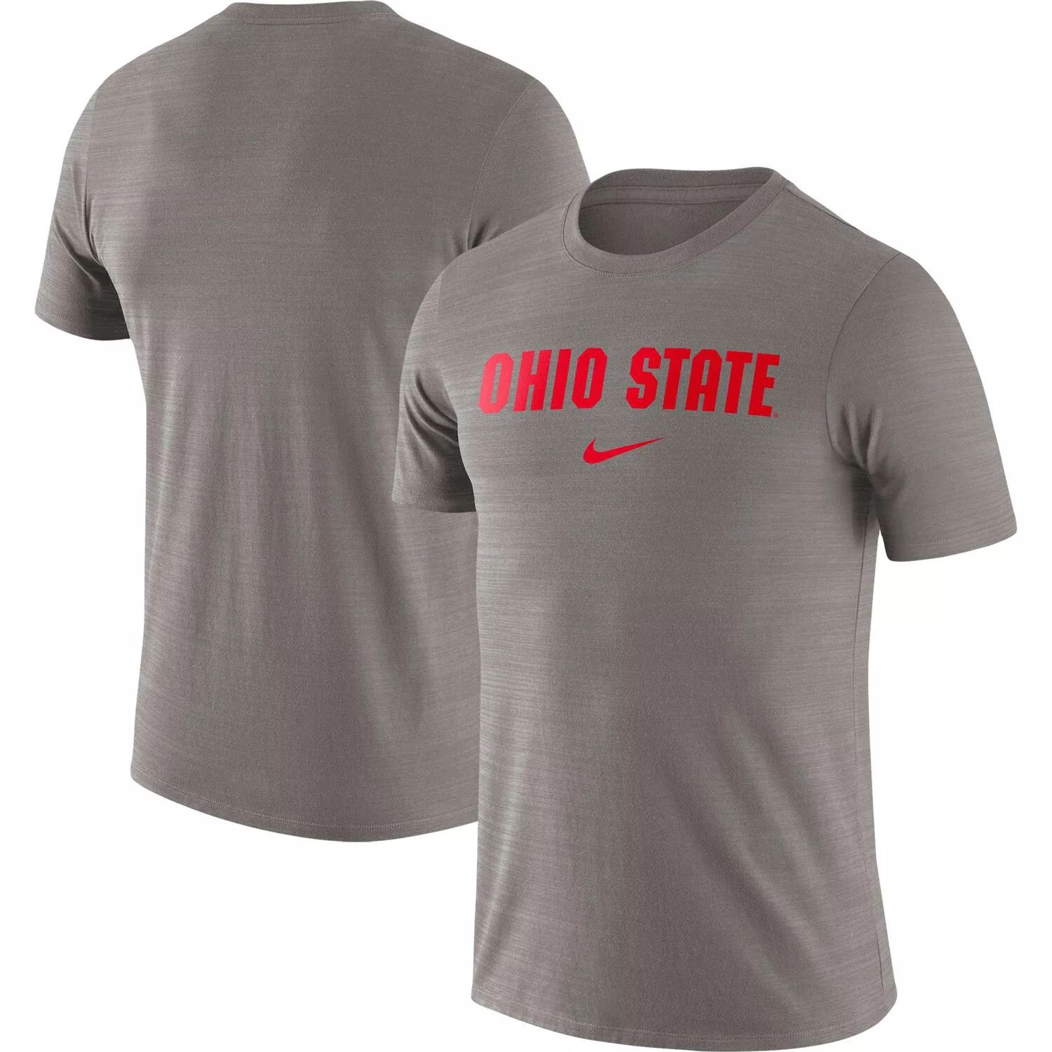 

Мужская футболка Heather Grey Ohio State Buckeyes Team Issue Velocity Performance Nike