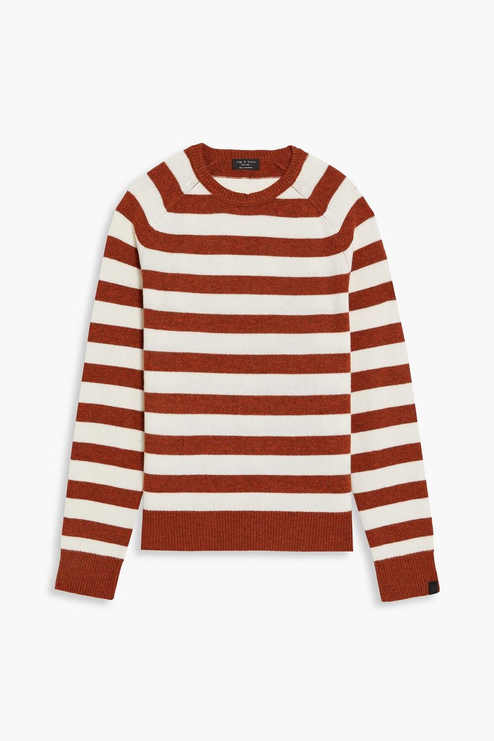 

Кашемировый свитер Harlow в полоску RAG & BONE, загар, Коричневый