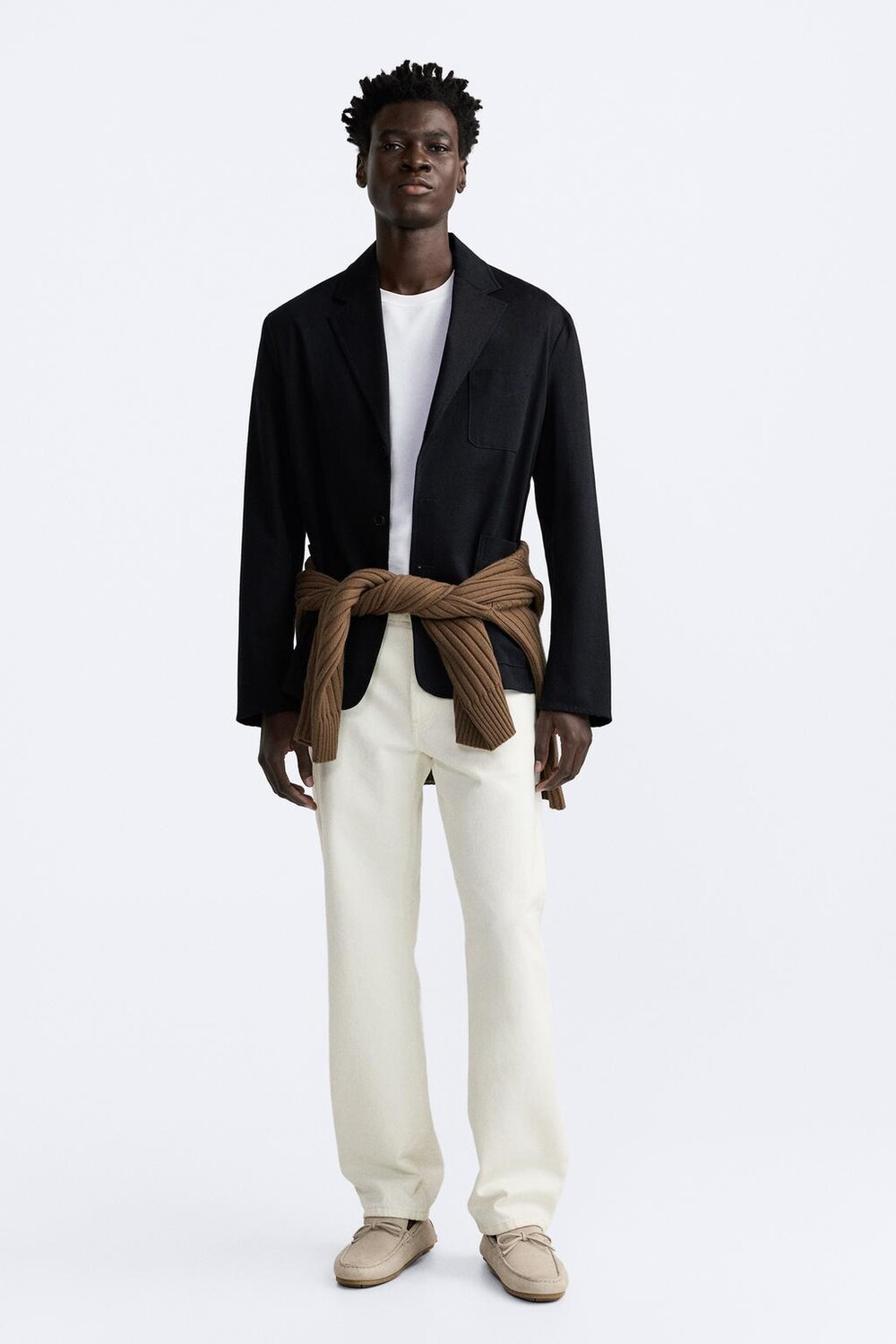 

Кожаные лоферы с кисткой ZARA, лед