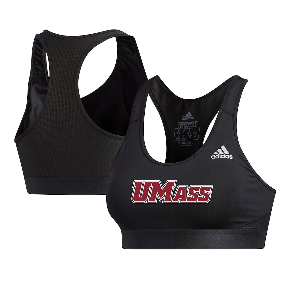 

Спортивный бюстгальтер adidas Umass Minutemen, черный
