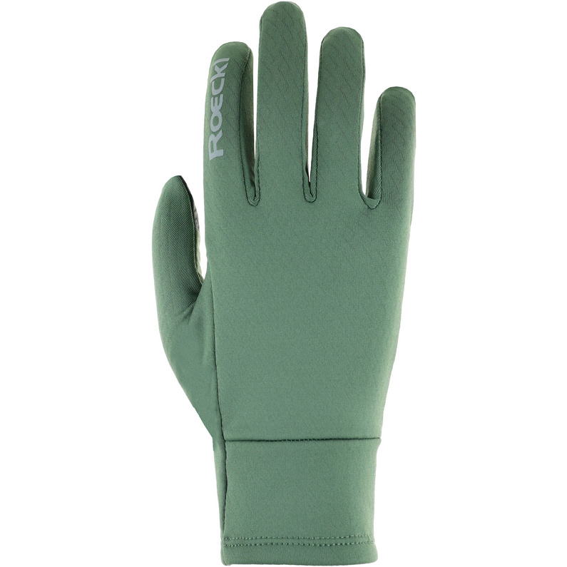 Перчатки Халлау Roeckl, зеленый черные кожаные перчатки с сенсорным экраном и манжетой борг asos