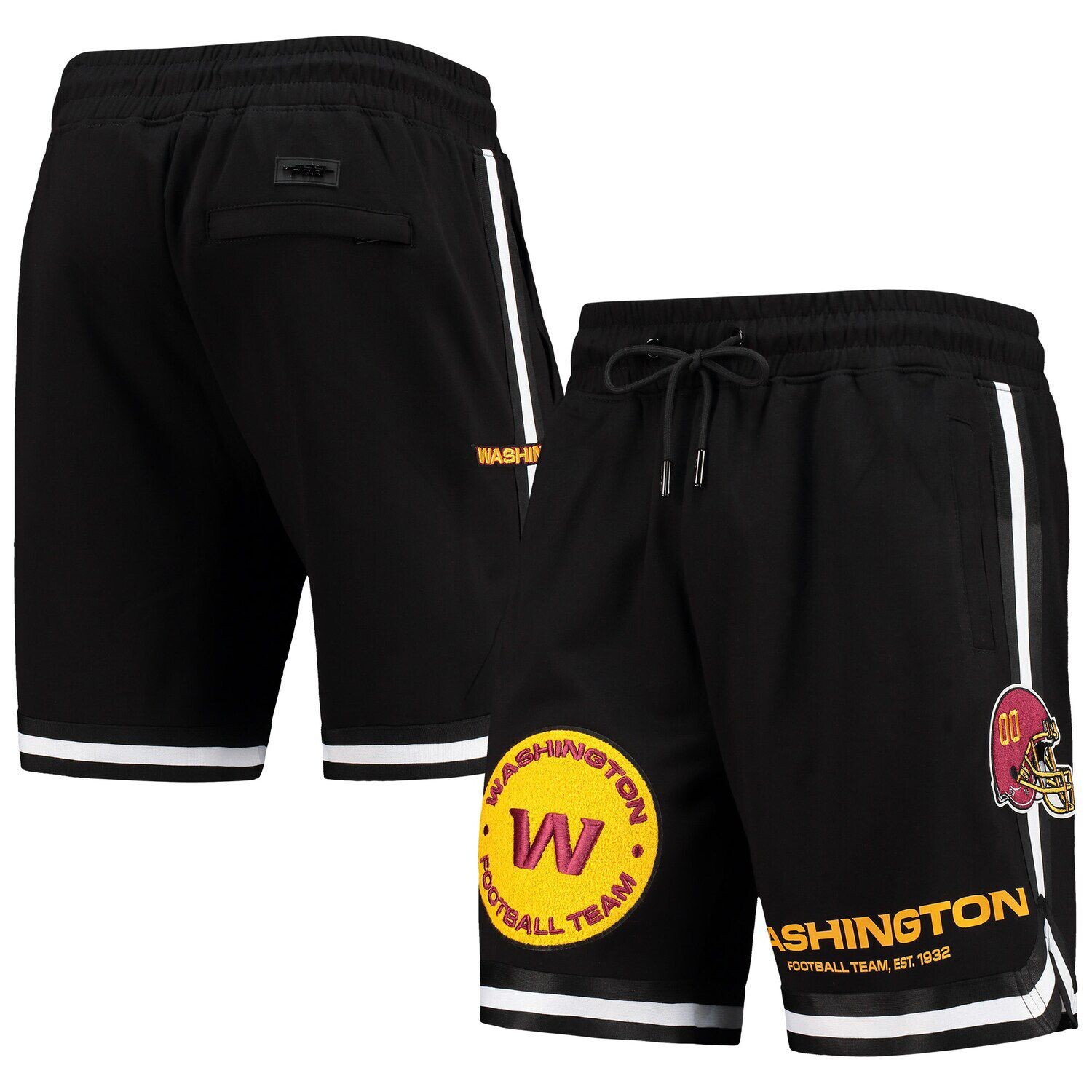 

Мужские шорты Pro Standard черного цвета с логотипом Washington Football Team Core