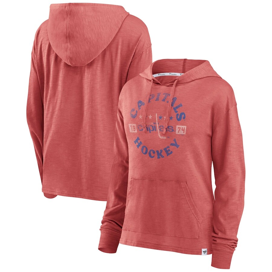 

Пуловер с капюшоном Fanatics Branded Washington Capitals, красный