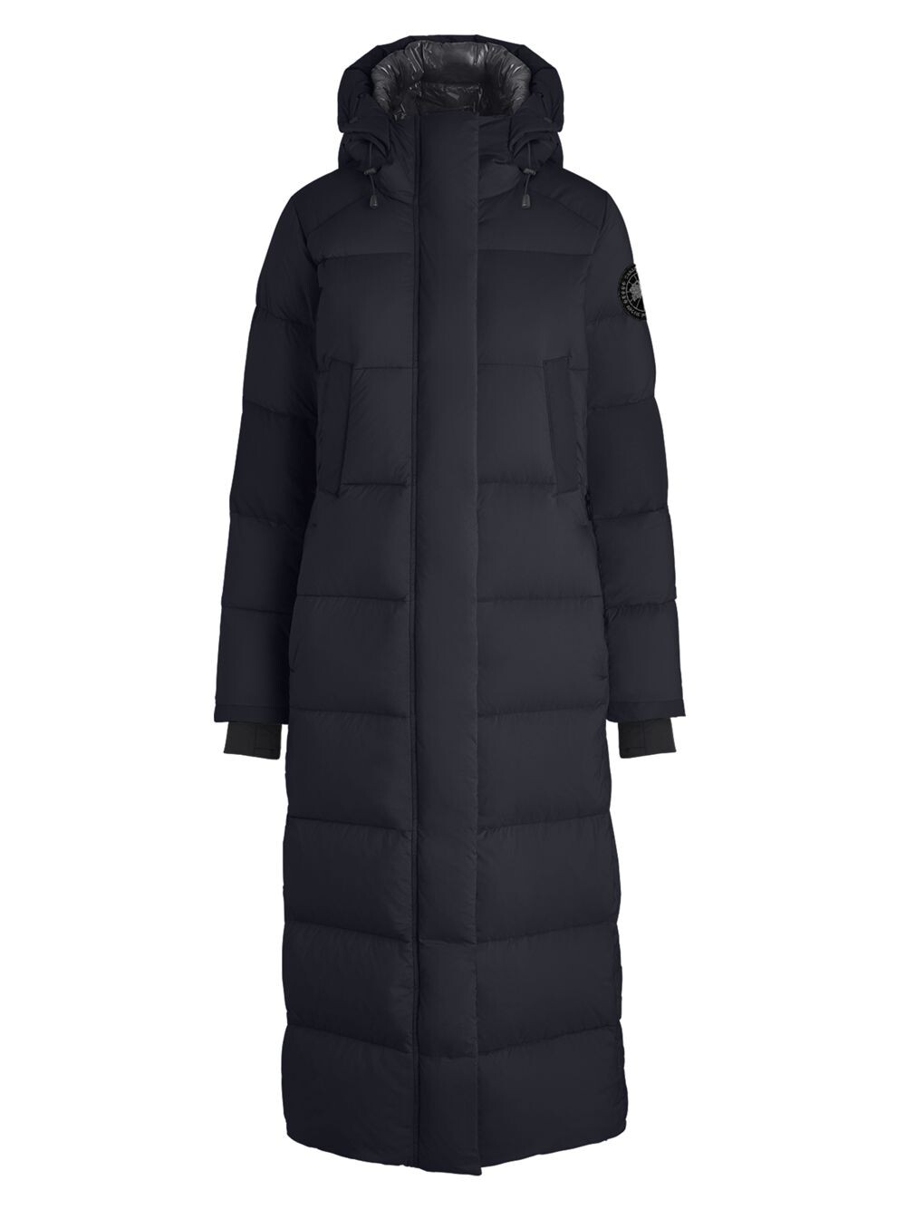 

Удлиненная пуховая парка Alliston с капюшоном Canada Goose, черный