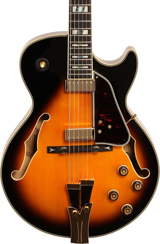 

Электрогитара Ibanez GB10SE George Benson Hollow Body Electric Guitar, Brown Sunburst w/ Case