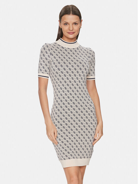 

Платье на каждый день облегающего кроя Guess, экрю
