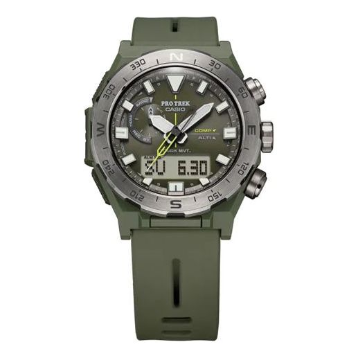 Часы Casio Pro Trek Mountaineering Analog-Digital Watch 'Green Metallic', черный брюки y 3 adidas размер 32 черный
