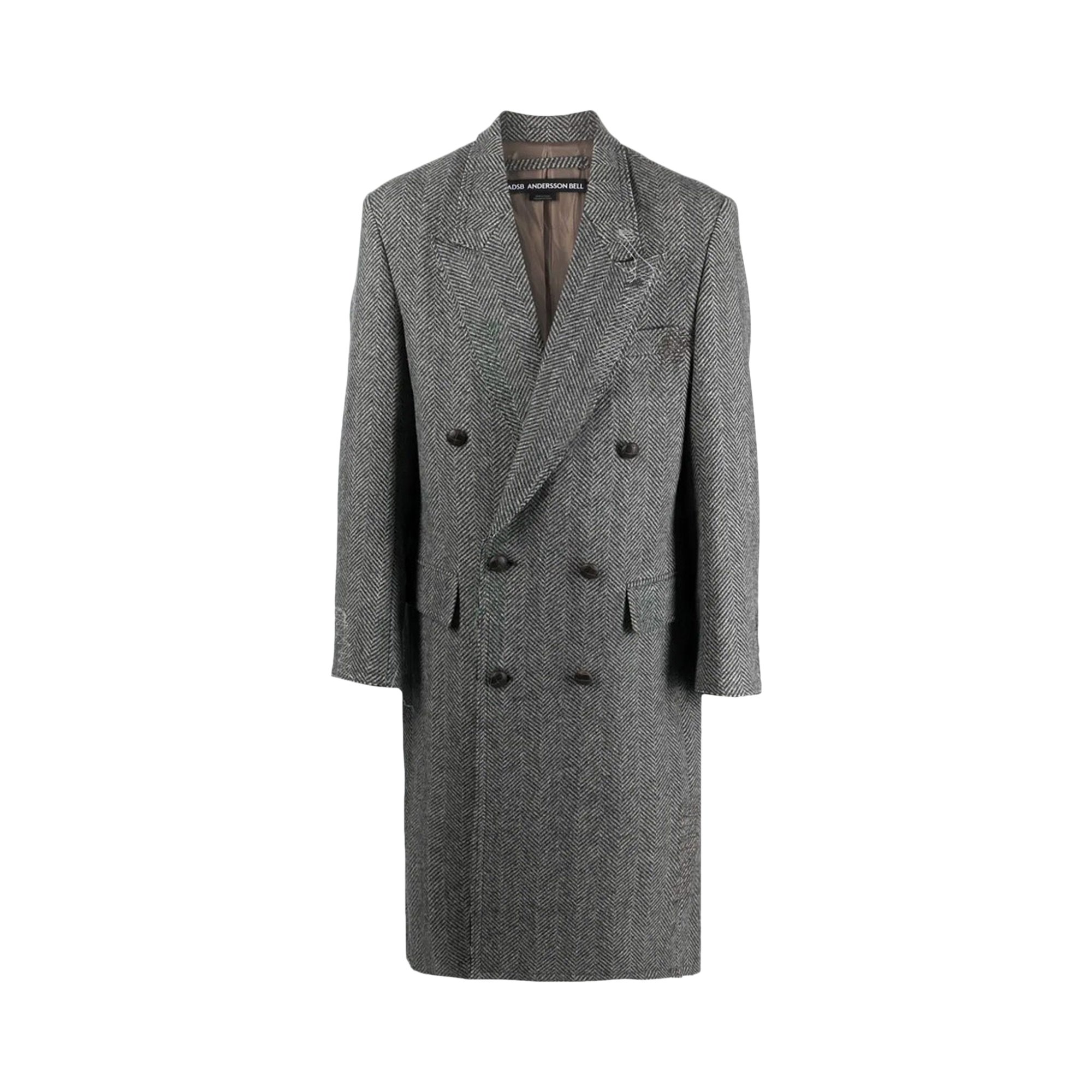 Двубортное пальто Andersson Bell Moriens, цвет Серый платье andersson bell camouflage hand braided waffle песочно серый