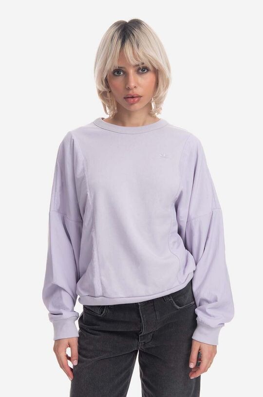 

Хлопковая толстовка adidas Originals, фиолетовый