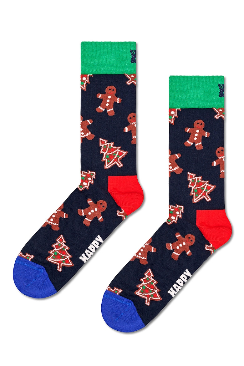 Длинные носки с имбирным печеньем Happy Socks, красный