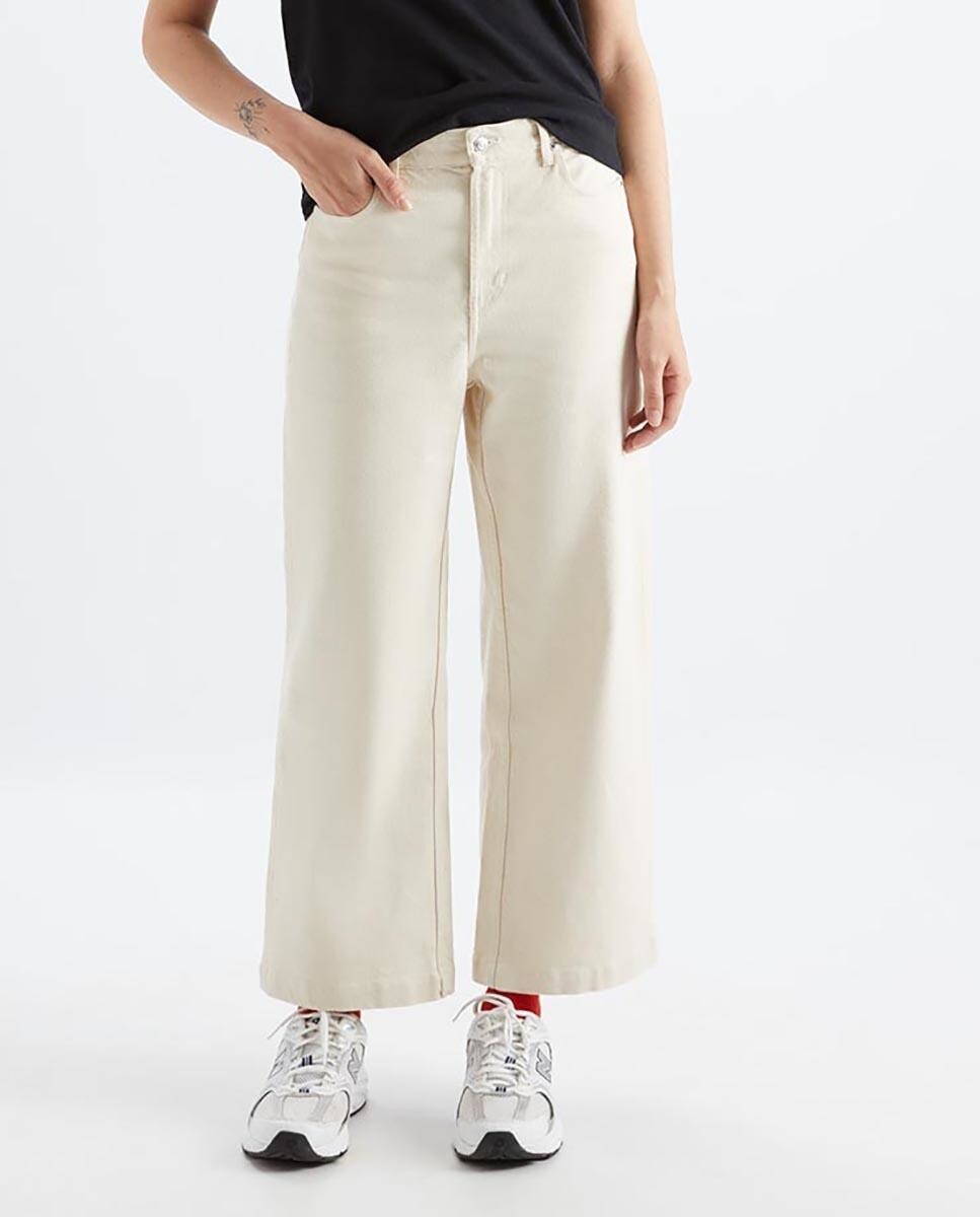 Однотонные женские расклешенные брюки со шлевками для ремня Loreak Mendian