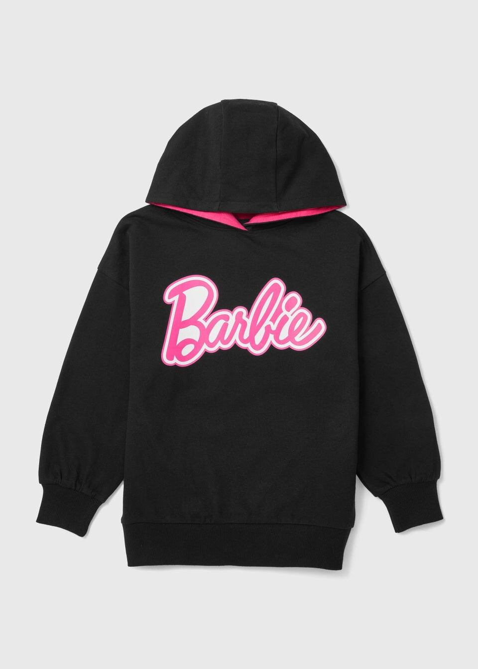 

Детская черная розовая толстовка с капюшоном Barbie (4–11 лет)