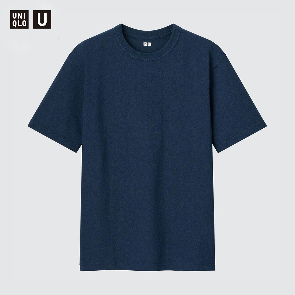 

Футболка Uniqlo Master T унисекс с круглым вырезом и коротким рукавом, темно-синий