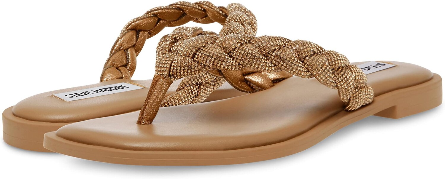 

Сандалии на плоской подошве Amily-R Sandal Steve Madden, бронза