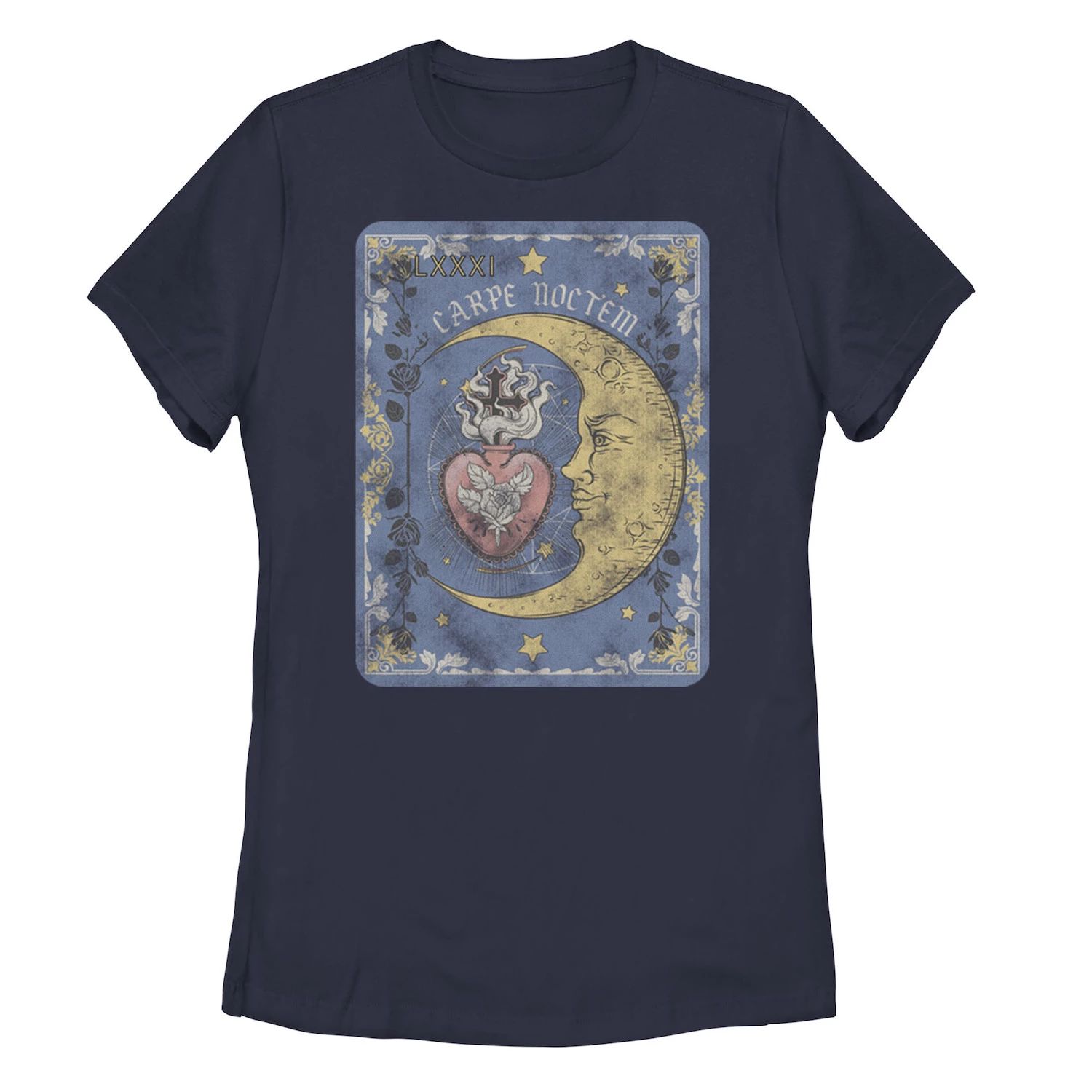 Детская футболка с изображением карты Таро и галактическим рисунком