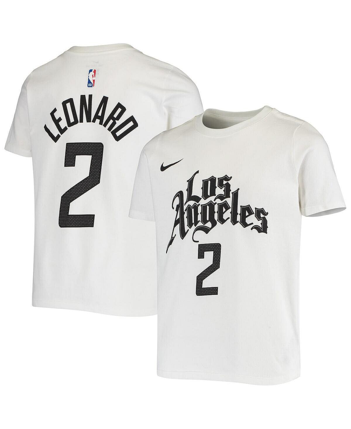 

Белая футболка Big Boys Kawhi Leonard LA Clippers с именем и номером Performance Nike