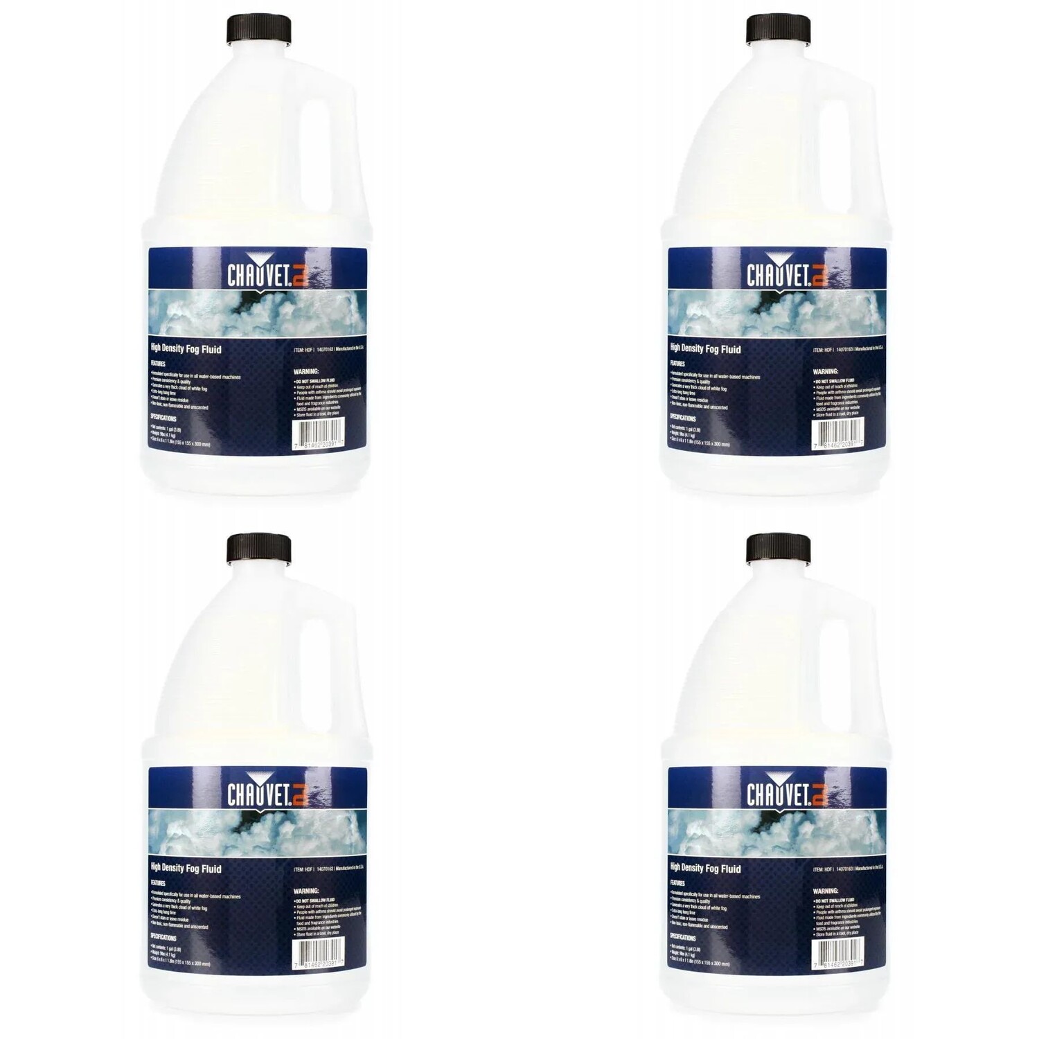 

Chauvet DJ F4L ECO Жидкость для тумана на водной основе — комплект 4 галлона