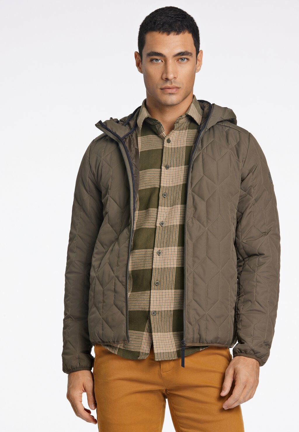

Легкая куртка PUFFER HOOD Lindbergh, цвет dk army