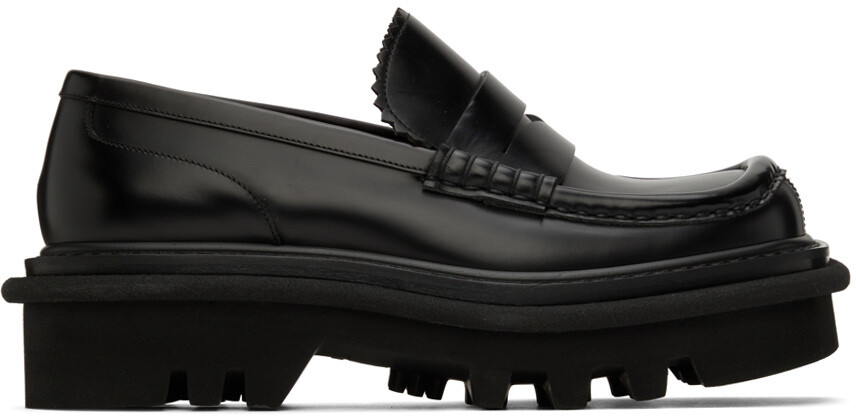 

Черные кожаные лоферы Dries Van Noten