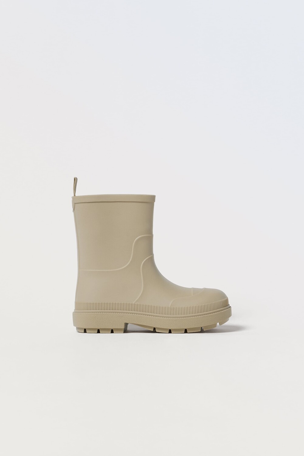 

Одноцветные резиновые сапоги Zara, экрю белый