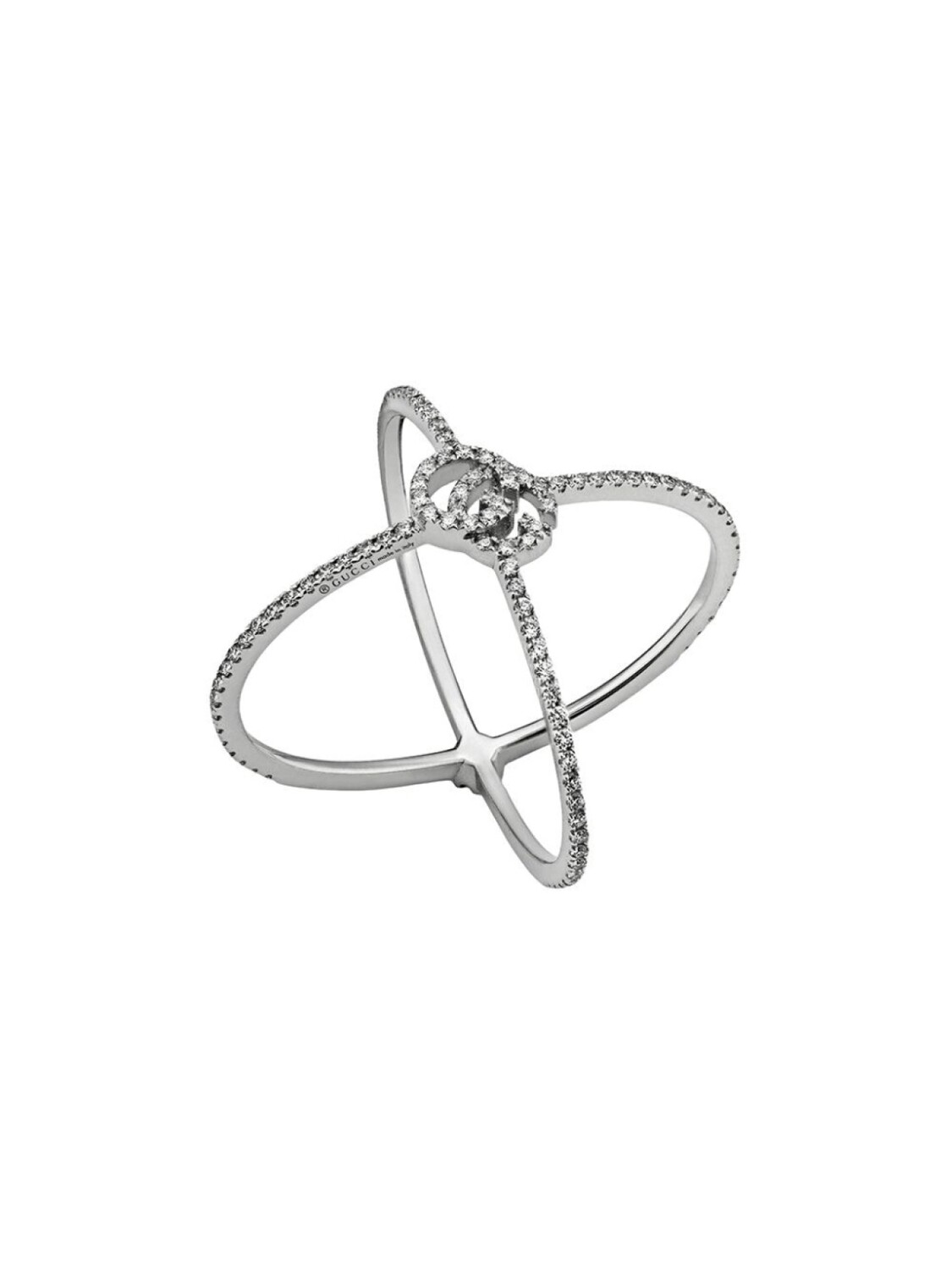 

Кольцо GG Running Diamond X Gucci, серебряный