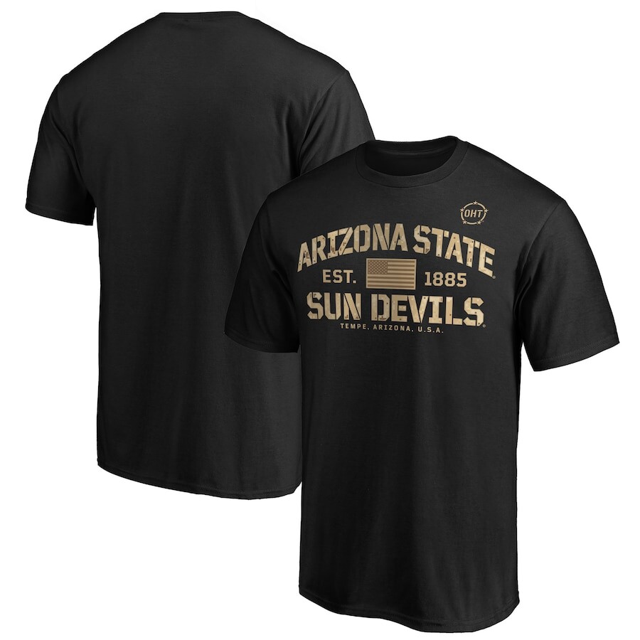 

Футболка с коротким рукавом Fanatics Branded Arizona State Sun Devils, черный