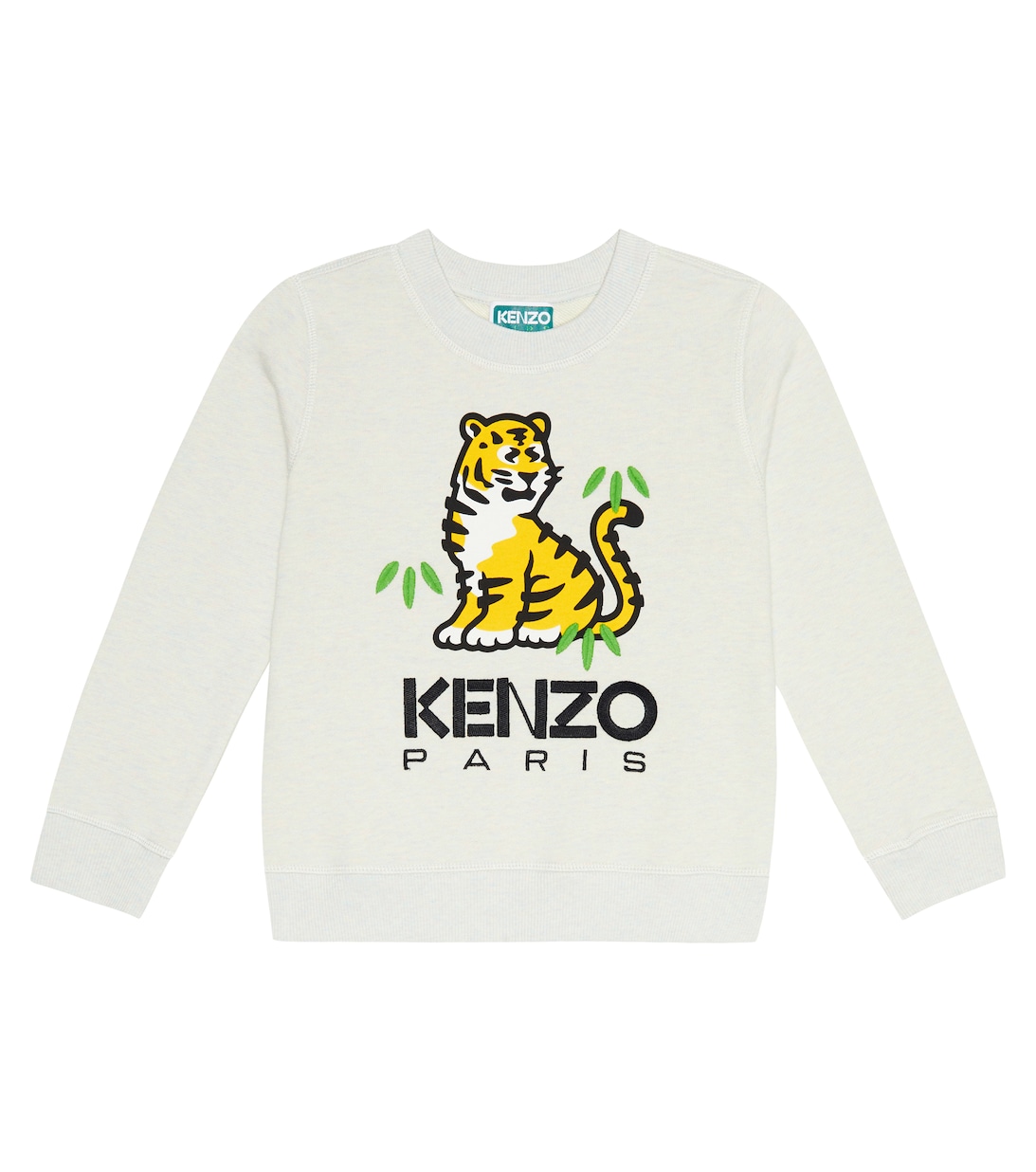 

Толстовка из хлопкового джерси с логотипом Kenzo, серый