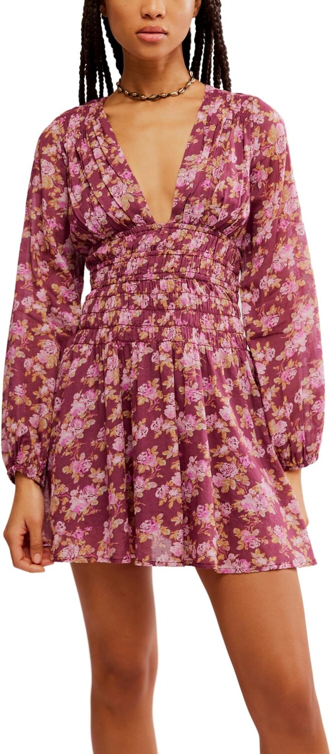 

Платье Free People Keep You Mini Dress, цвет Berry Combo