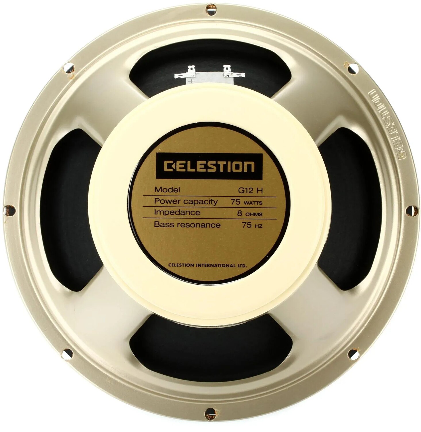 

Celestion G12H-75 Creamback 12-дюймовый сменный динамик для гитарного усилителя мощностью 75 Вт — 8 Ом