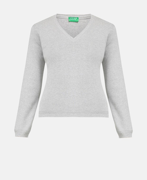 

Джемпер с длинными рукавами United Colors of Benetton, серый