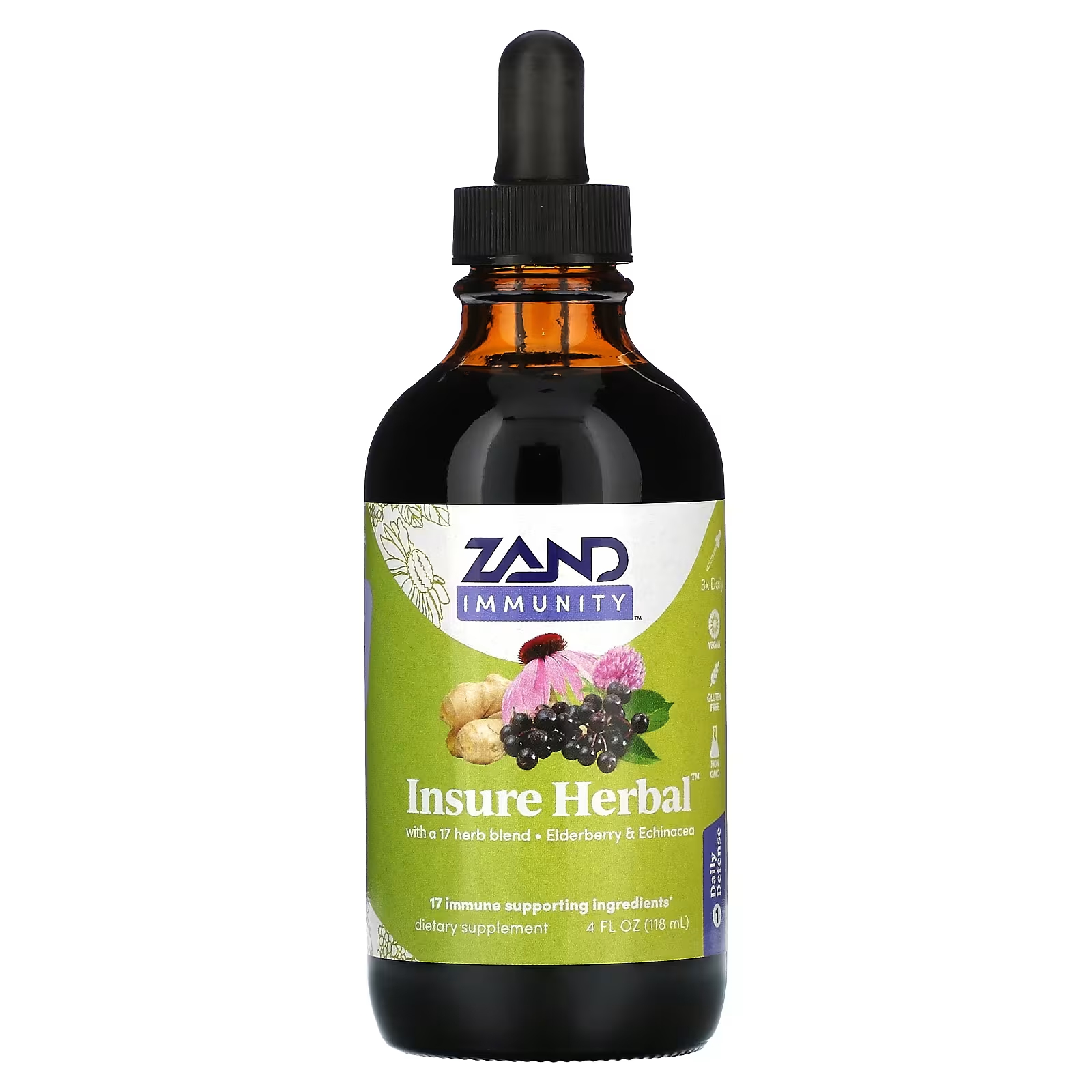 Zand Immunity Insure Herbal, 4 жидких унции (118 мл)